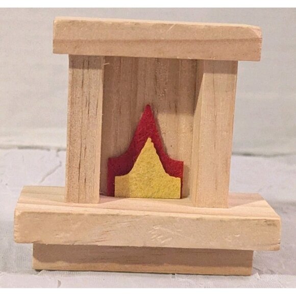 Le Toy Van Wooden Dollhouse Furniture Living Room Lounge Fireplace Mini Set Of 4 - Picture 4 of 13